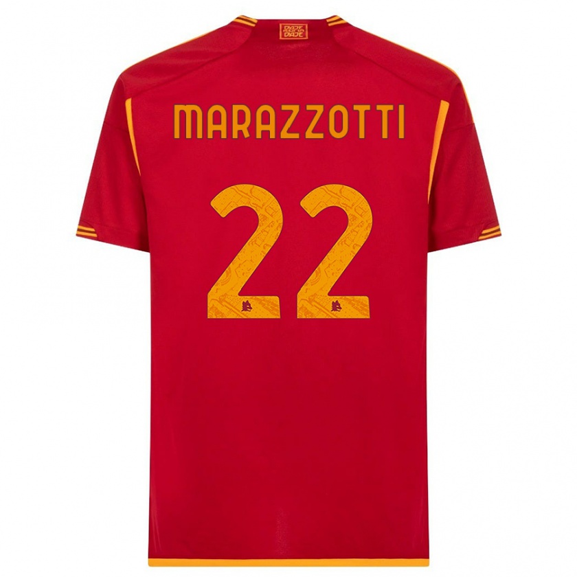 Kandiny Férfi Fabrizio Marazzotti #22 Piros Hazai Jersey 2023/24 Mez Póló Ing