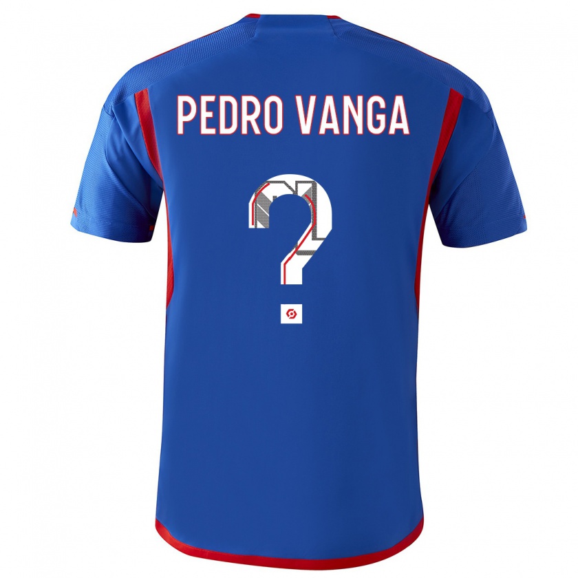 Kandiny Férfi Emerson Pedro Vanga #0 Kék Piros Idegenbeli Jersey 2023/24 Mez Póló Ing