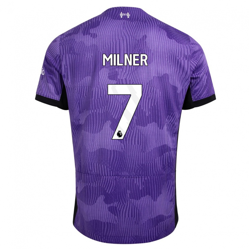 Kandiny Férfi James Milner #7 Lila Harmadik Számú Jersey 2023/24 Mez Póló Ing