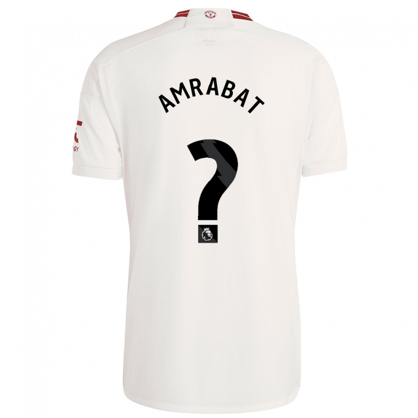 Kandiny Férfi Sofyan Amrabat #0 Fehér Harmadik Számú Jersey 2023/24 Mez Póló Ing