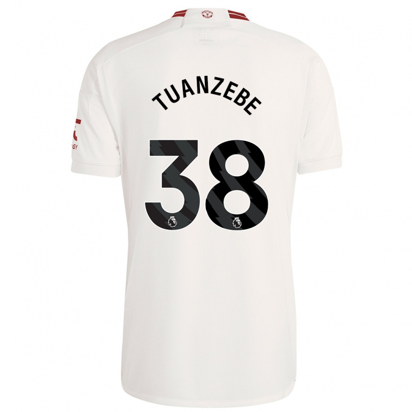 Kandiny Férfi Axel Tuanzebe #38 Fehér Harmadik Számú Jersey 2023/24 Mez Póló Ing