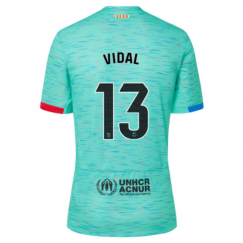 Kandiny Férfi Marc Vidal #13 Light Aqua Harmadik Számú Jersey 2023/24 Mez Póló Ing