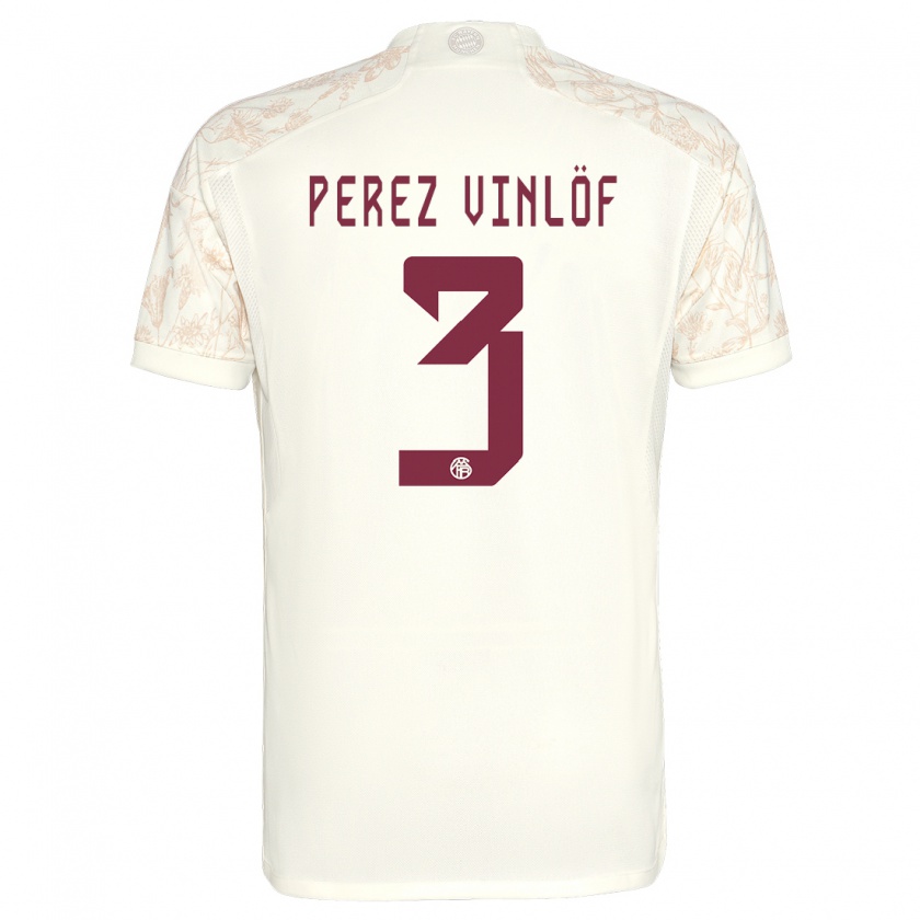 Kandiny Férfi Matteo Perez Vinlöf #3 Törtfehér Harmadik Számú Jersey 2023/24 Mez Póló Ing