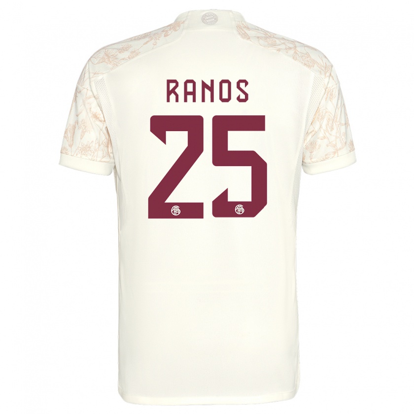 Kandiny Férfi Grant-Leon Ranos #25 Törtfehér Harmadik Számú Jersey 2023/24 Mez Póló Ing