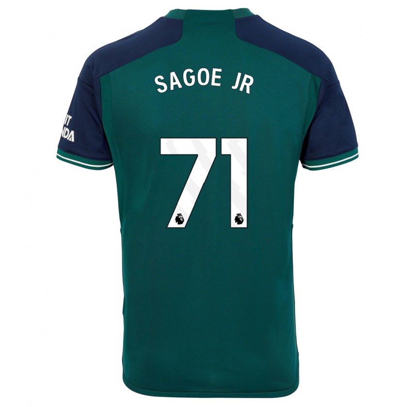 Kandiny Női Charles Sagoe Jr #71 Zöld Harmadik Számú Jersey 2023/24 Mez Póló Ing