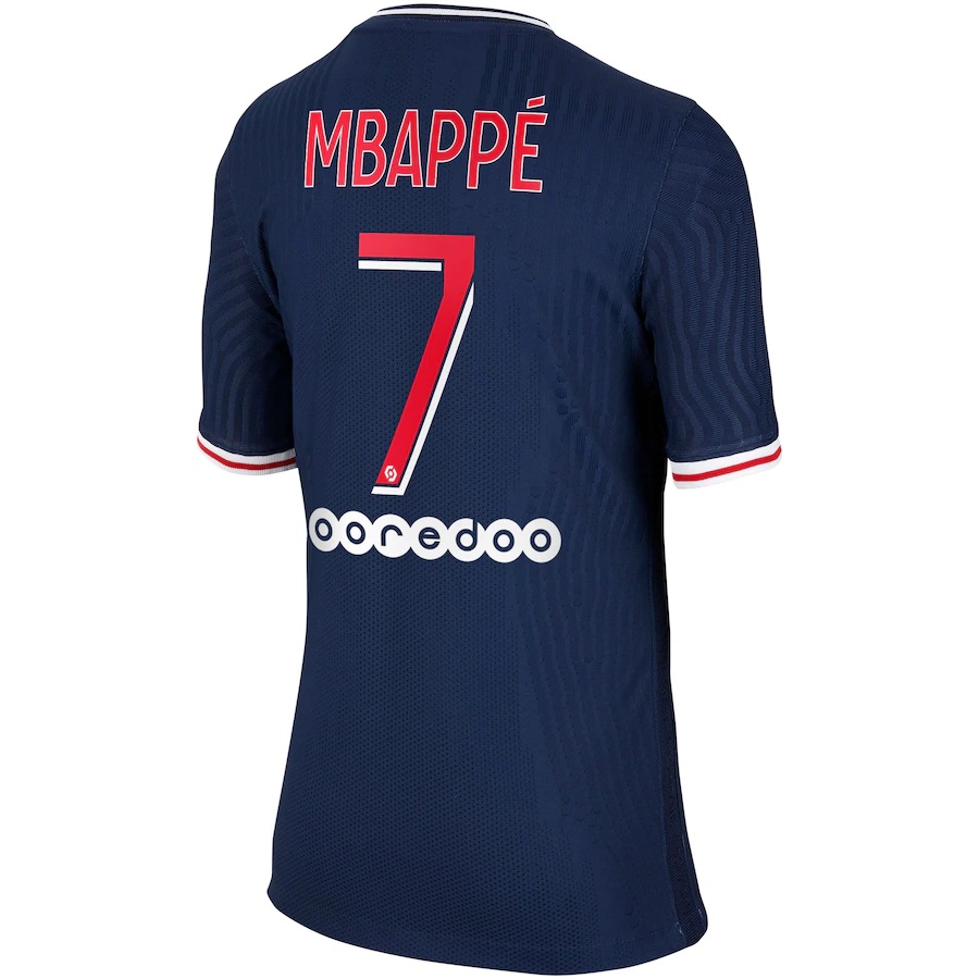 Gyermek Labdarúgás Kylian Mbappe #7 Hazai Sötétség Mez 2020/21 Póló Ing