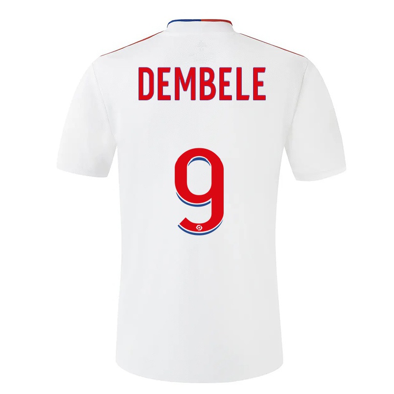 Férfi Labdarúgás Moussa Dembele #9 Fehér Hazai Jersey 2021/22 Mez Póló Ing