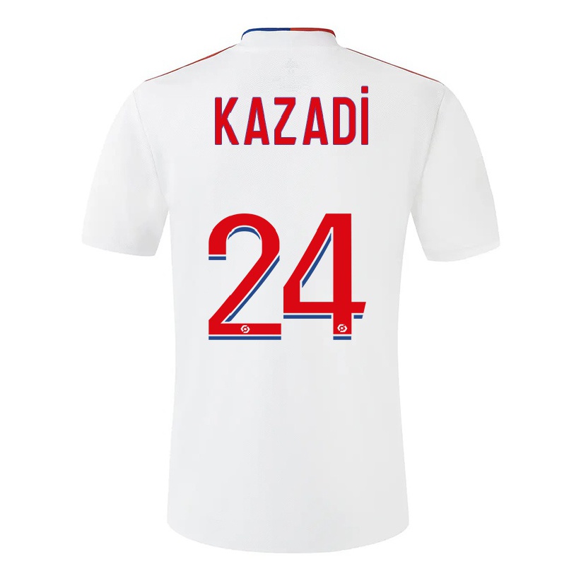 Férfi Labdarúgás Grace Kazadi #24 Fehér Hazai Jersey 2021/22 Mez Póló Ing