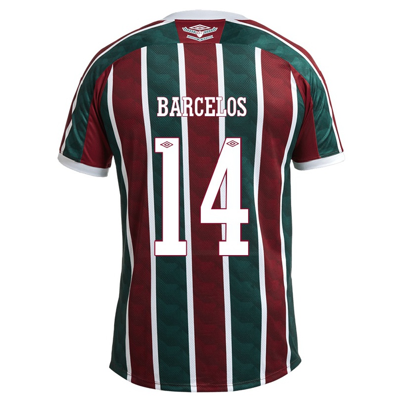 Férfi Labdarúgás Danilo Barcelos #14 Fehér Hazai Jersey 2021/22 Mez Póló Ing