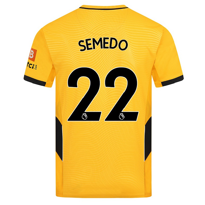 Férfi Labdarúgás Nelson Semedo #22 Sárga Hazai Jersey 2021/22 Mez Póló Ing