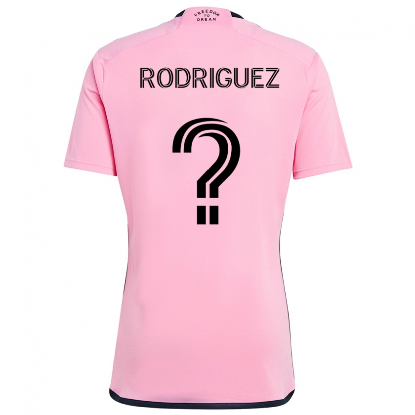 Kandiny Gyermek Emerson Rodríguez #0 Rózsaszín Hazai Jersey 2024/25 Mez Póló Ing