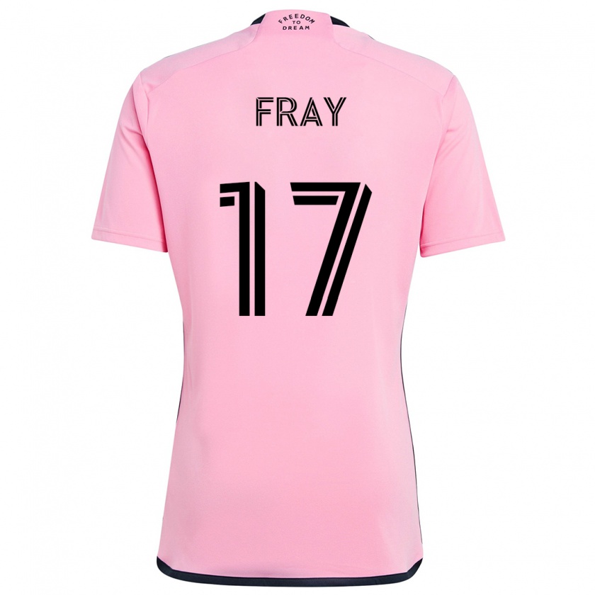 Kandiny Gyermek Ian Fray #17 Rózsaszín Hazai Jersey 2024/25 Mez Póló Ing