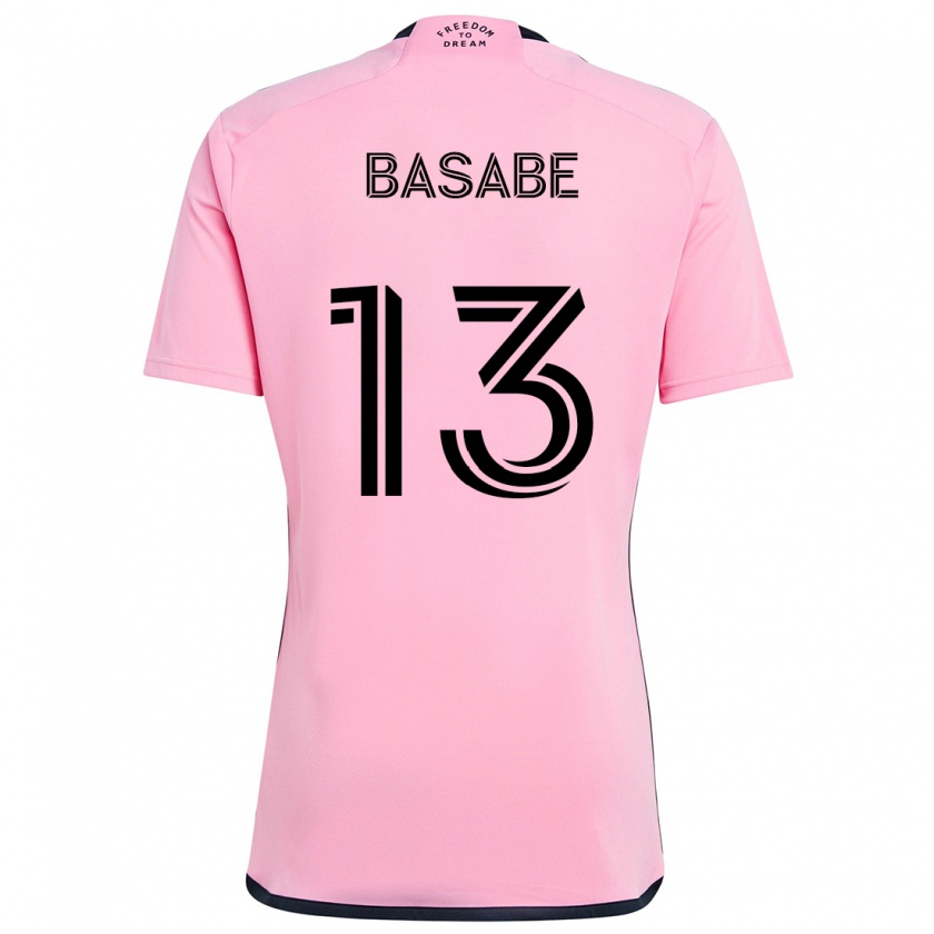 Kandiny Gyermek Samuel Basabe #13 Rózsaszín Hazai Jersey 2024/25 Mez Póló Ing