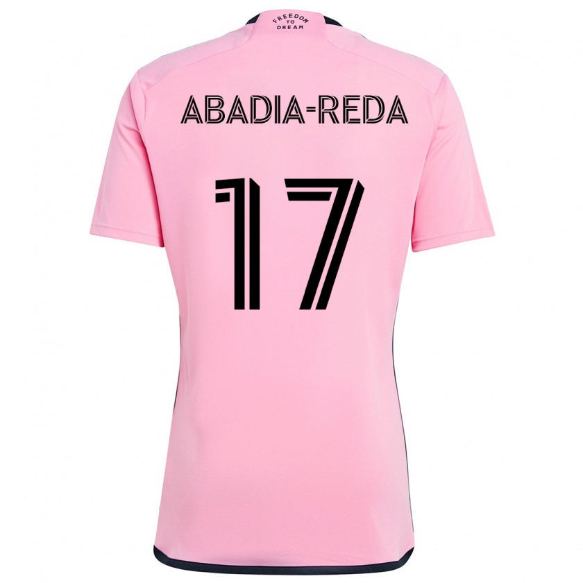 Kandiny Gyermek Ezequiel Abadia-Reda #17 Rózsaszín Hazai Jersey 2024/25 Mez Póló Ing