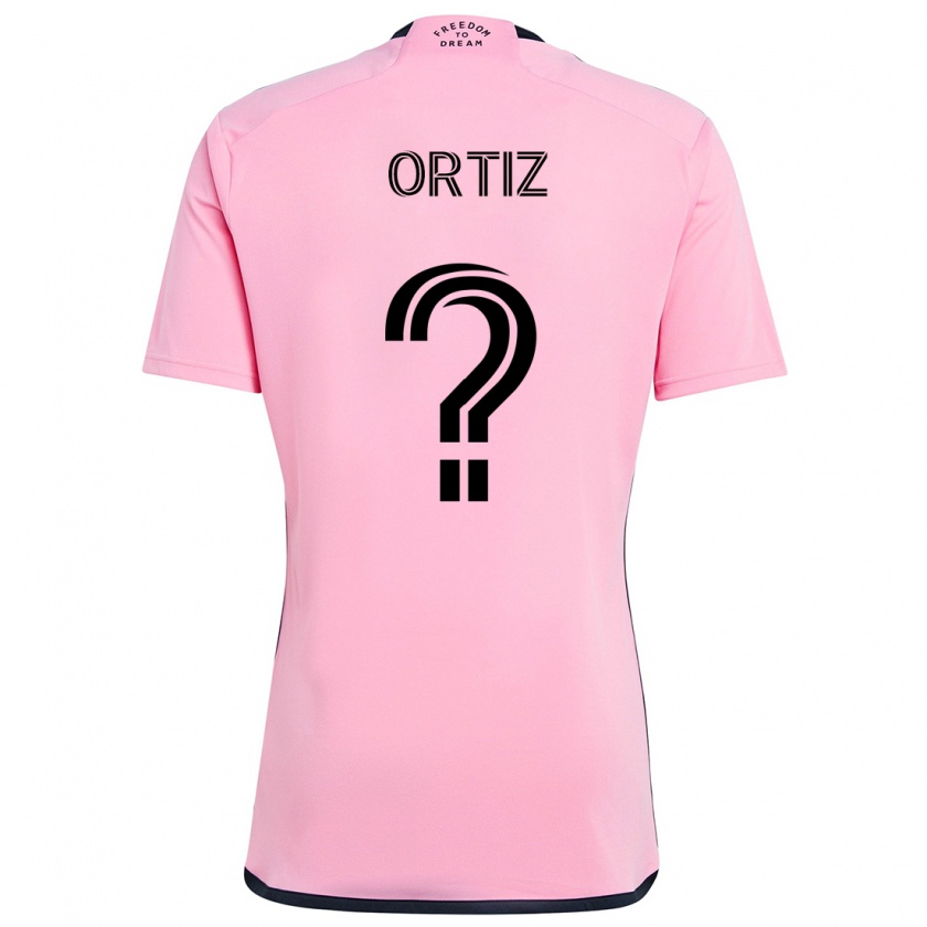 Kandiny Gyermek Cristian Ortiz #0 Rózsaszín Hazai Jersey 2024/25 Mez Póló Ing