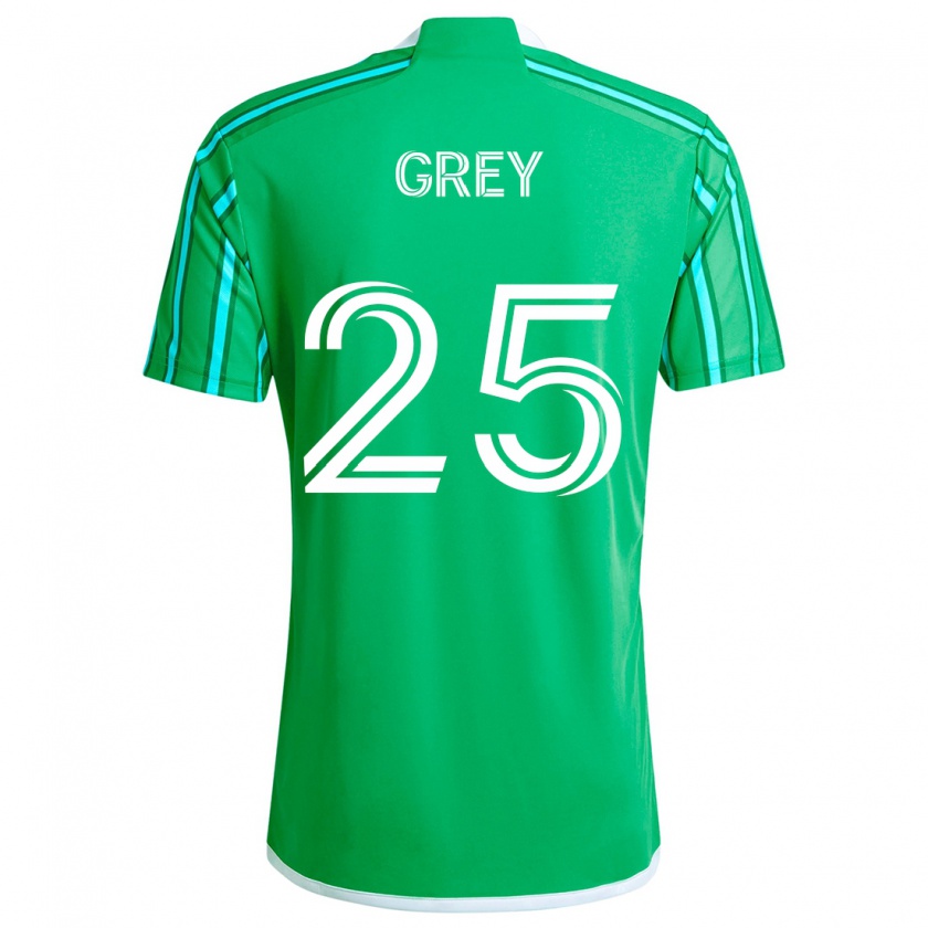 Kandiny Gyermek Mireya Grey #25 Zöld Fehér Hazai Jersey 2024/25 Mez Póló Ing