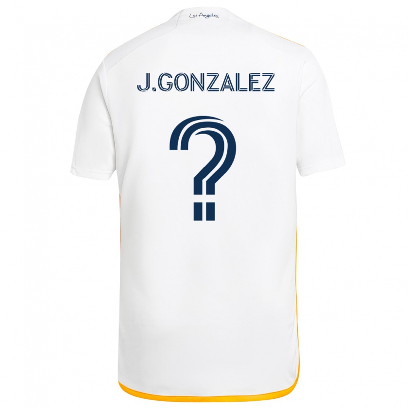 Kandiny Gyermek Jesse Gonzalez #0 Fehér Sárga Hazai Jersey 2024/25 Mez Póló Ing