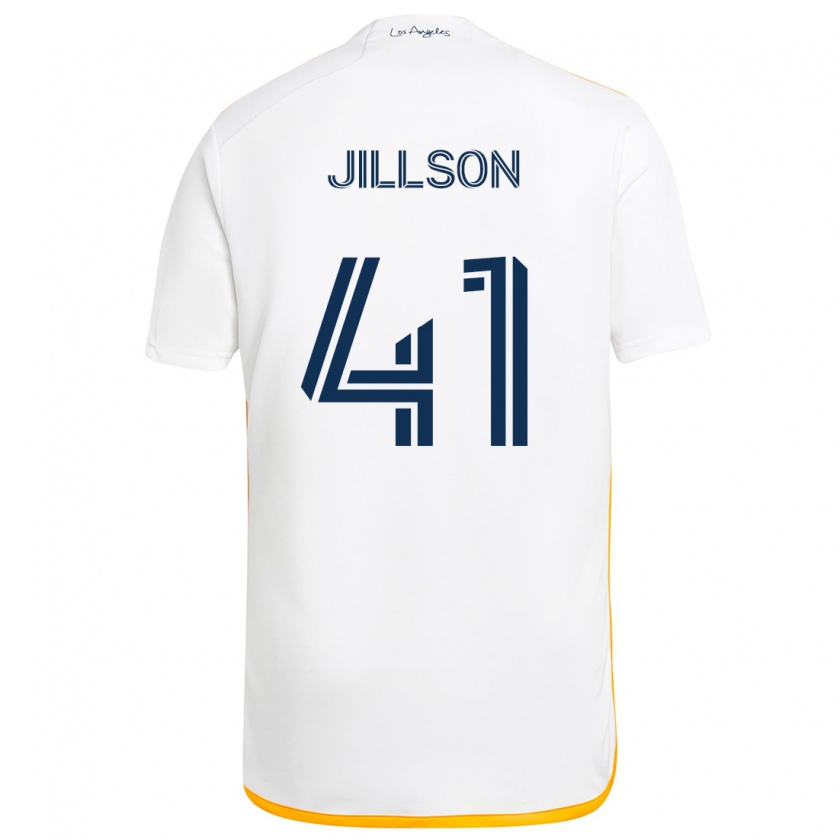 Kandiny Gyermek Simon Jillson #41 Fehér Sárga Hazai Jersey 2024/25 Mez Póló Ing