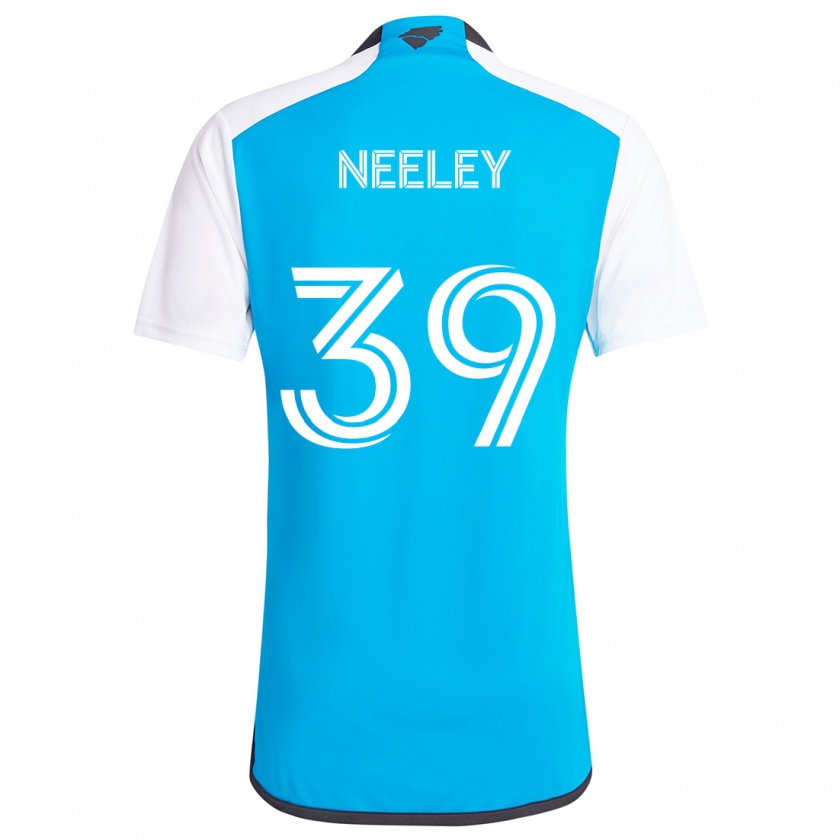 Kandiny Gyermek Jack Neeley #39 Kék Fehér Hazai Jersey 2024/25 Mez Póló Ing