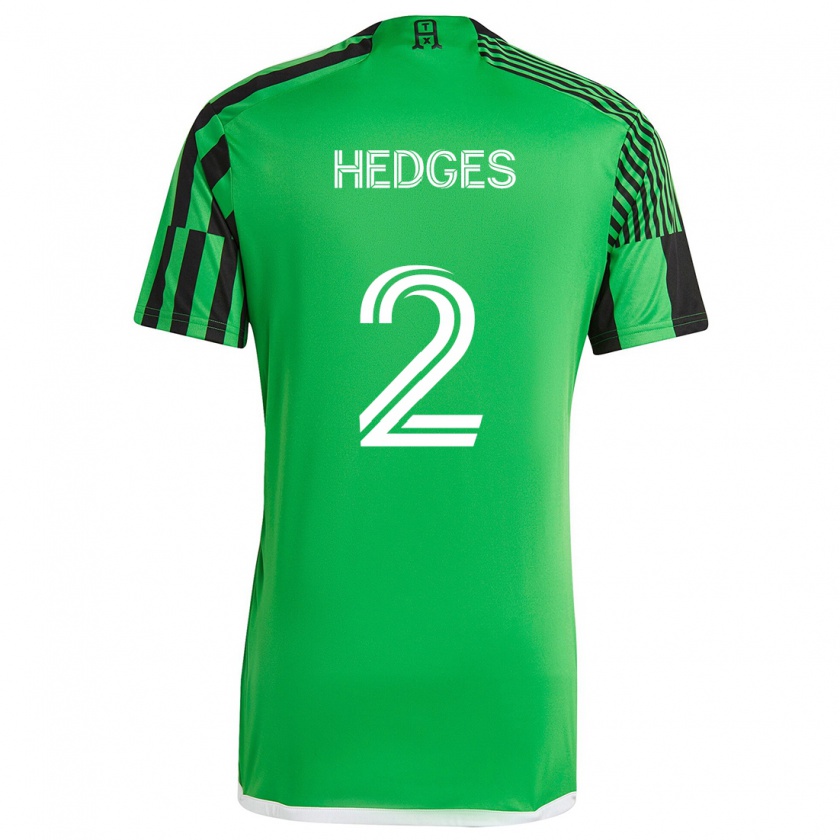 Kandiny Gyermek Matt Hedges #2 Zöld Fekete Hazai Jersey 2024/25 Mez Póló Ing