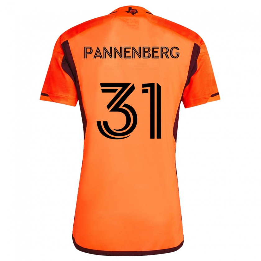 Kandiny Gyermek Andrew Pannenberg #31 Narancs Fekete Hazai Jersey 2024/25 Mez Póló Ing