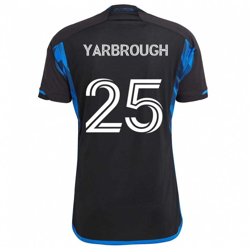 Kandiny Gyermek William Yarbrough #25 Kék Fekete Hazai Jersey 2024/25 Mez Póló Ing