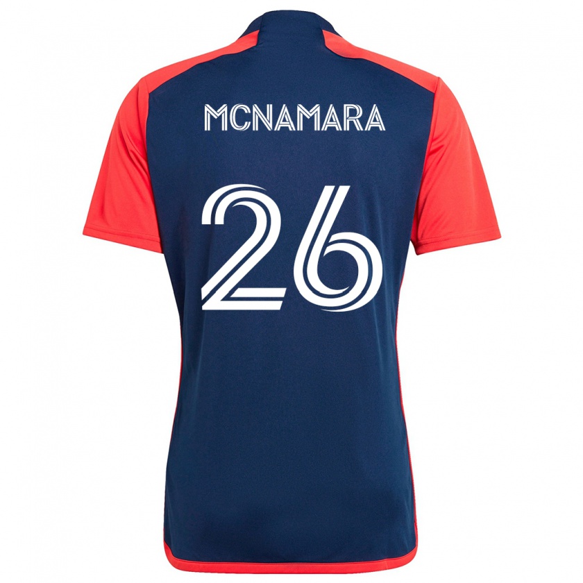 Kandiny Gyermek Tommy Mcnamara #26 Kék Piros Hazai Jersey 2024/25 Mez Póló Ing