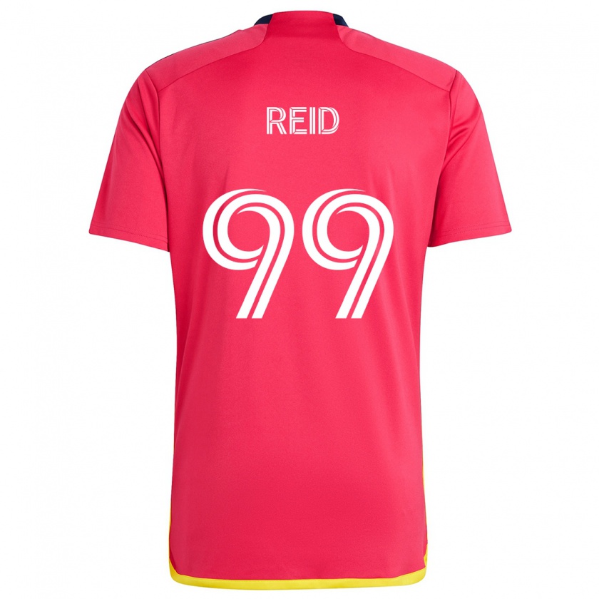 Kandiny Gyermek Jayden Reid #99 Piros Kék Hazai Jersey 2024/25 Mez Póló Ing