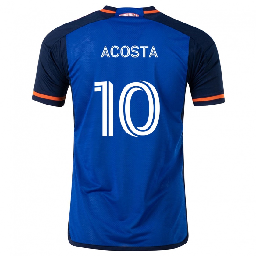 Kandiny Gyermek Luciano Acosta #10 Kék Fehér Hazai Jersey 2024/25 Mez Póló Ing