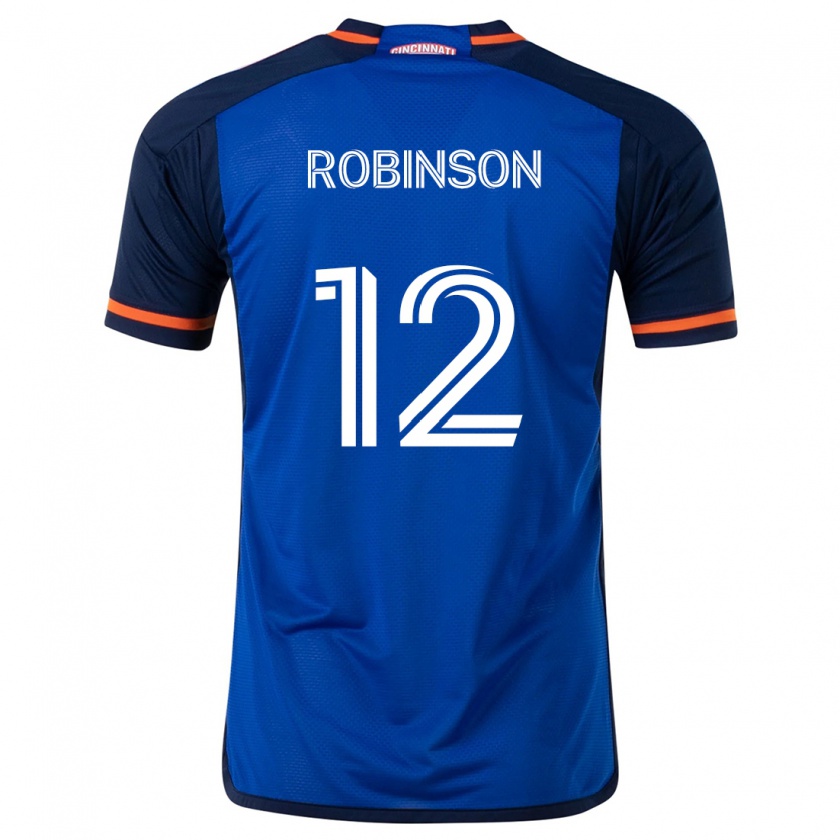 Kandiny Gyermek Miles Robinson #12 Kék Fehér Hazai Jersey 2024/25 Mez Póló Ing