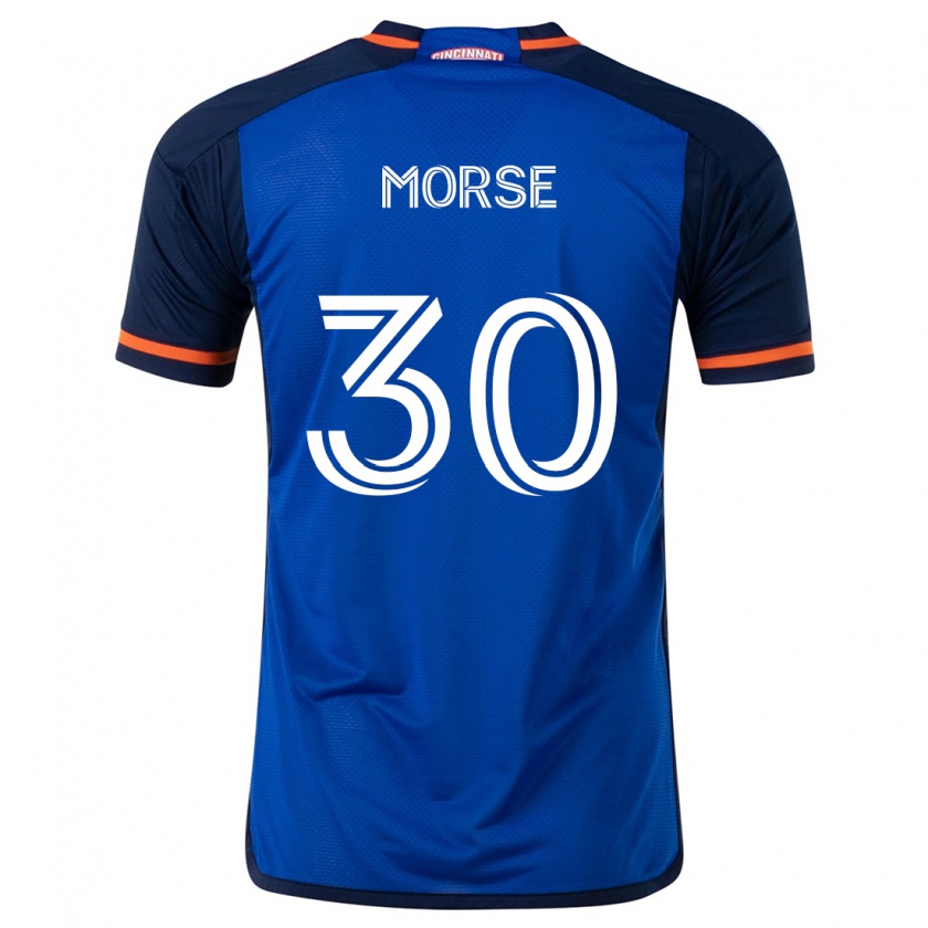 Kandiny Gyermek Hunter Morse #30 Kék Fehér Hazai Jersey 2024/25 Mez Póló Ing