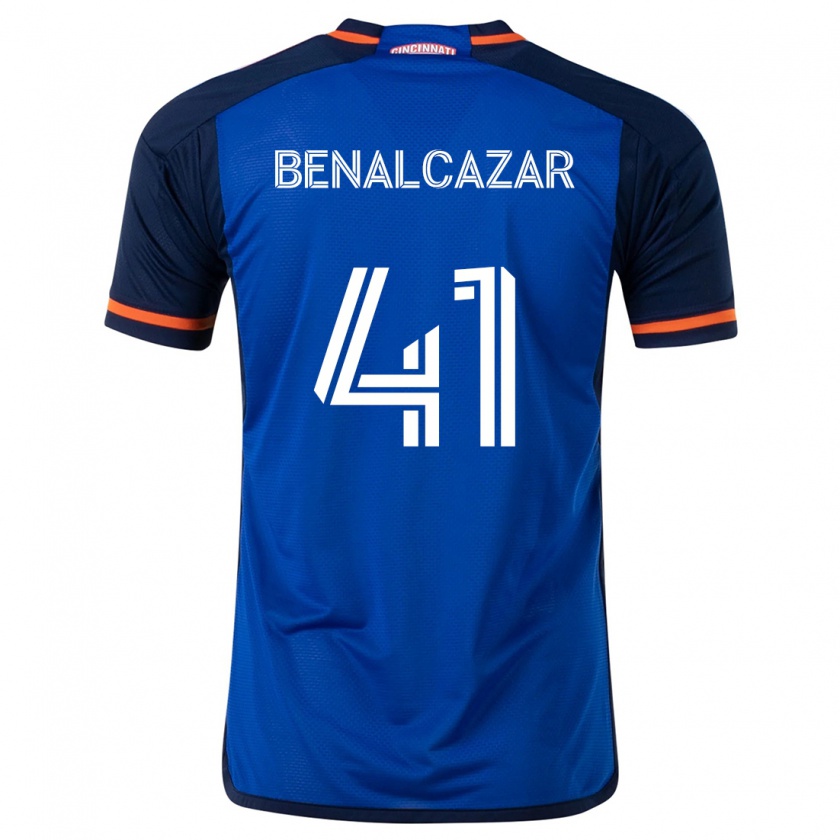 Kandiny Gyermek Nico Benalcázar #41 Kék Fehér Hazai Jersey 2024/25 Mez Póló Ing