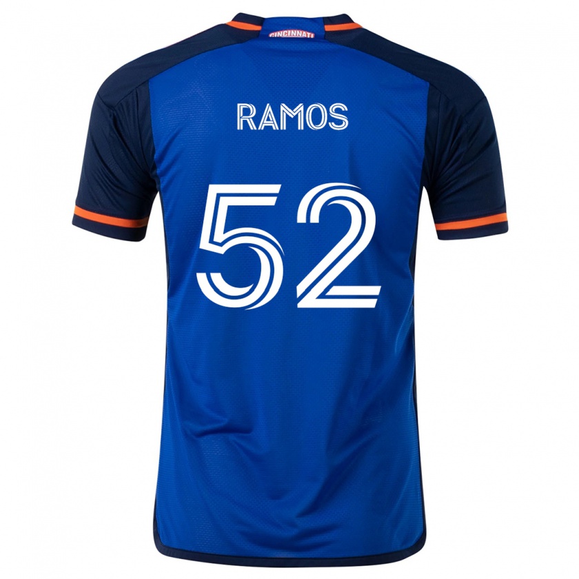 Kandiny Gyermek Yair Ramos #52 Kék Fehér Hazai Jersey 2024/25 Mez Póló Ing