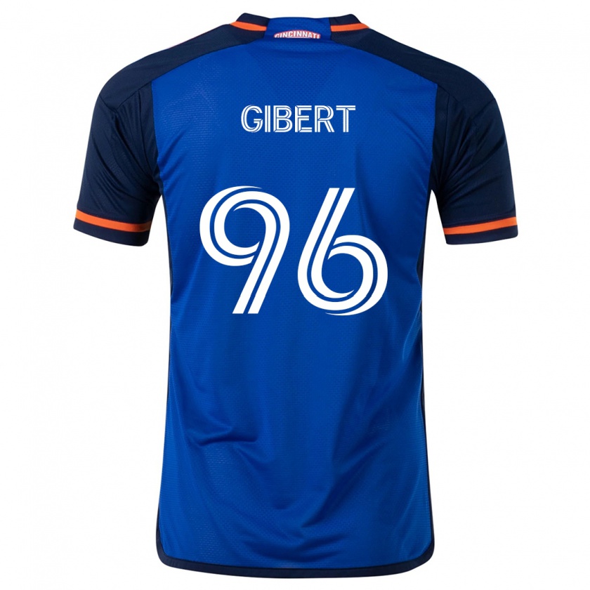 Kandiny Gyermek Gaël Gibert #96 Kék Fehér Hazai Jersey 2024/25 Mez Póló Ing