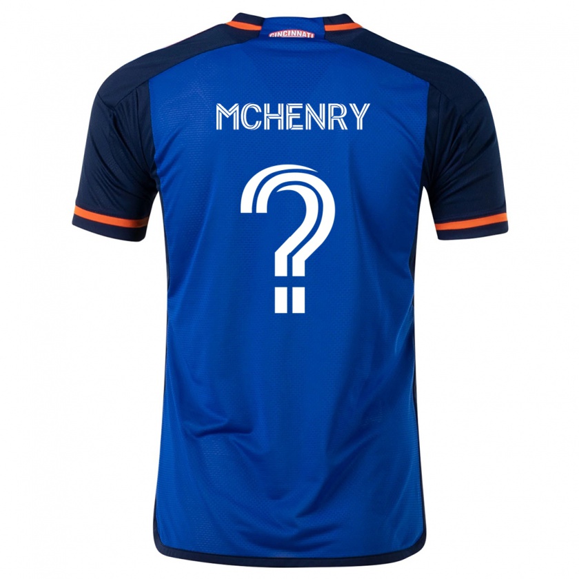 Kandiny Gyermek Nicholas Mchenry #0 Kék Fehér Hazai Jersey 2024/25 Mez Póló Ing