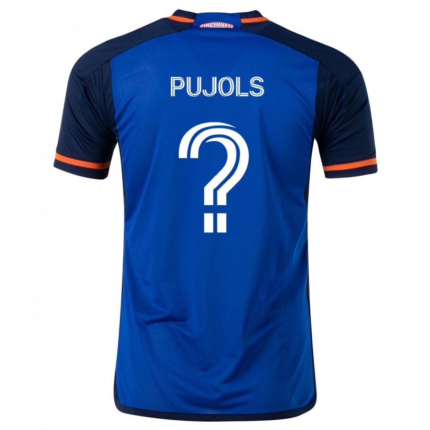 Kandiny Gyermek Pablo Pujols #0 Kék Fehér Hazai Jersey 2024/25 Mez Póló Ing