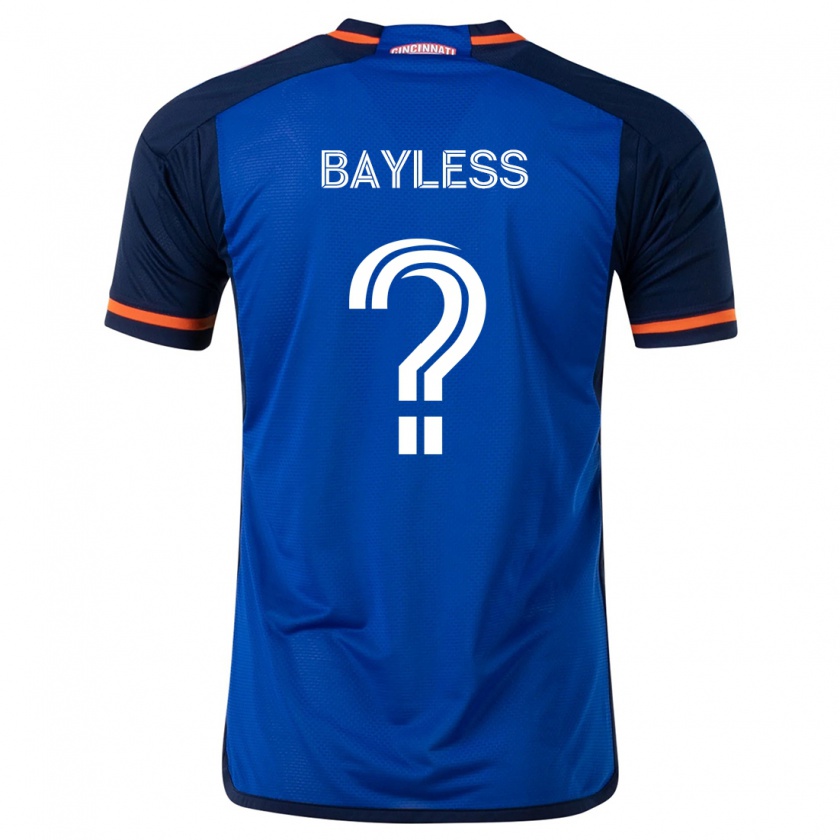 Kandiny Gyermek Blake Bayless #0 Kék Fehér Hazai Jersey 2024/25 Mez Póló Ing