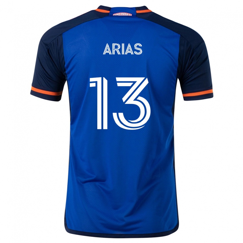 Kandiny Gyermek Santiago Arias #13 Kék Fehér Hazai Jersey 2024/25 Mez Póló Ing