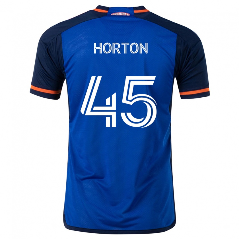 Kandiny Gyermek Philip Horton #45 Kék Fehér Hazai Jersey 2024/25 Mez Póló Ing