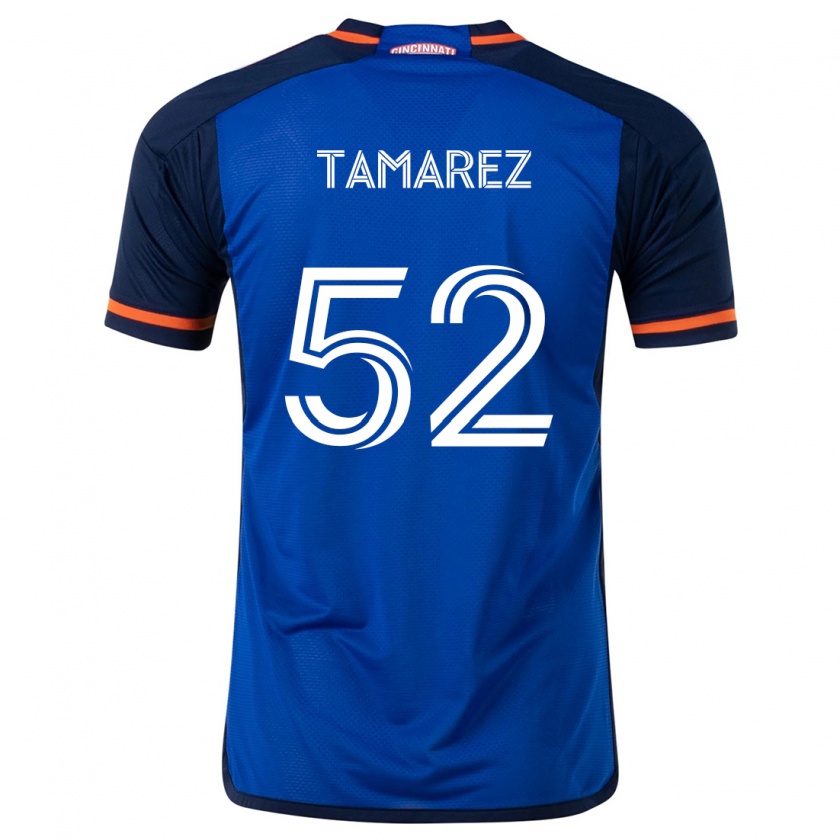 Kandiny Gyermek Lucas Tamarez #52 Kék Fehér Hazai Jersey 2024/25 Mez Póló Ing