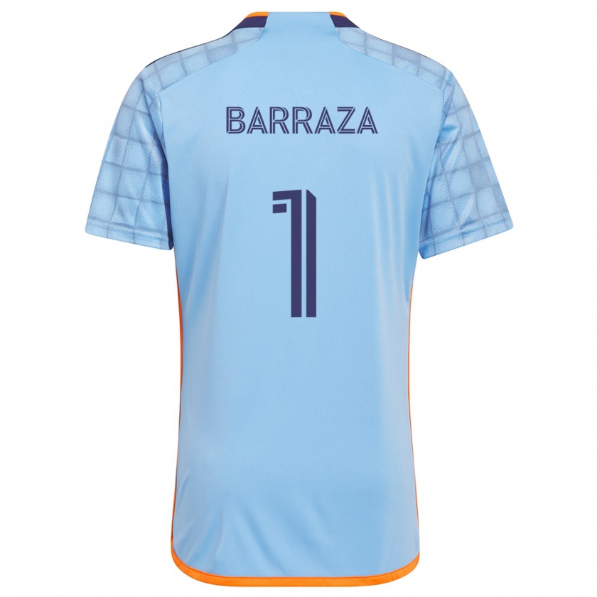 Kandiny Gyermek Luis Barraza #1 Kék Narancs Hazai Jersey 2024/25 Mez Póló Ing