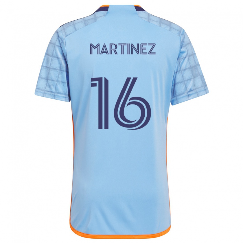 Kandiny Gyermek Alonso Martínez #16 Kék Narancs Hazai Jersey 2024/25 Mez Póló Ing