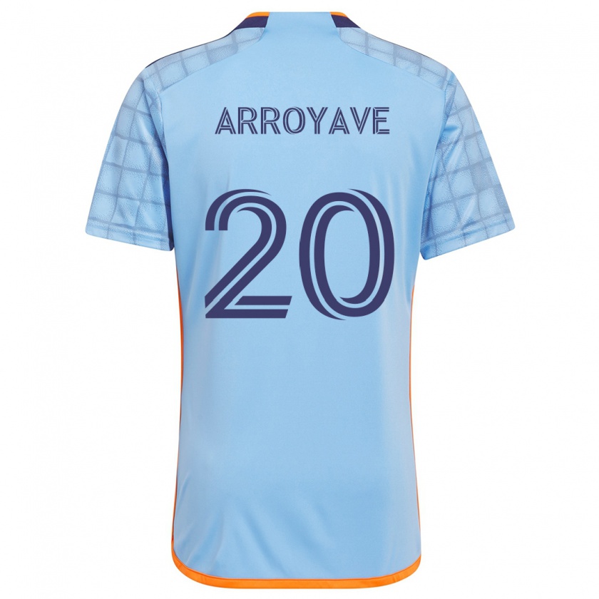 Kandiny Gyermek Jacob Arroyave #20 Kék Narancs Hazai Jersey 2024/25 Mez Póló Ing