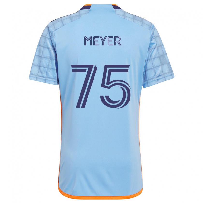 Kandiny Gyermek Will Meyer #75 Kék Narancs Hazai Jersey 2024/25 Mez Póló Ing