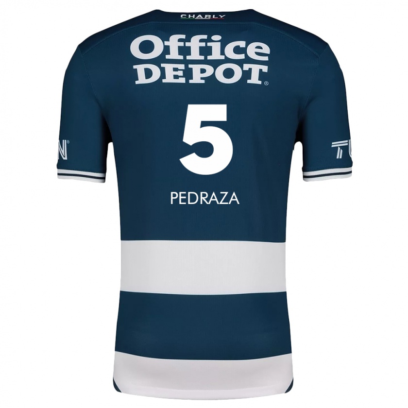 Kandiny Gyermek Pedro Pedraza #5 Kék Fehér Hazai Jersey 2024/25 Mez Póló Ing