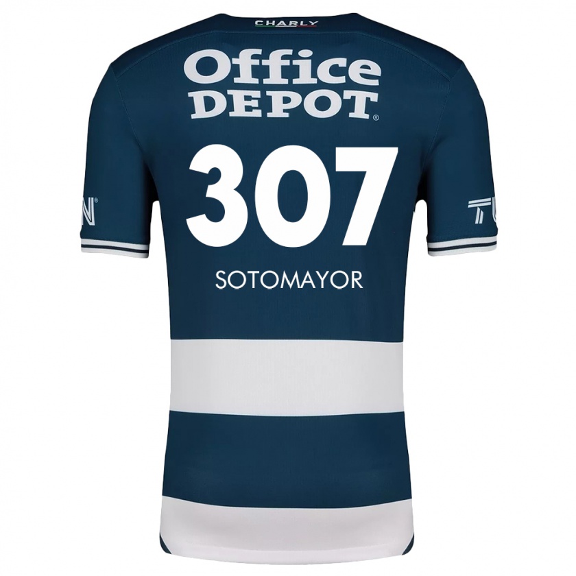 Kandiny Gyermek Jacob Sotomayor #307 Kék Fehér Hazai Jersey 2024/25 Mez Póló Ing