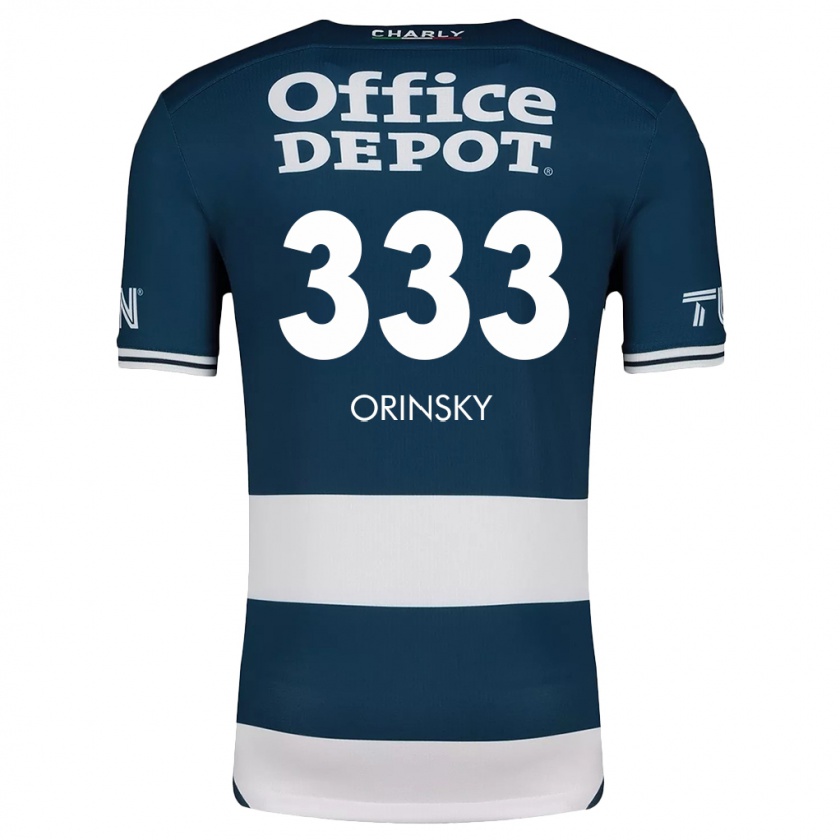 Kandiny Gyermek Edson Orinsky #333 Kék Fehér Hazai Jersey 2024/25 Mez Póló Ing