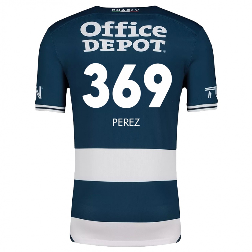 Kandiny Gyermek Santiago Pérez #369 Kék Fehér Hazai Jersey 2024/25 Mez Póló Ing