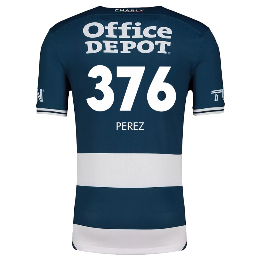 Kandiny Gyermek Abraham Pérez #376 Kék Fehér Hazai Jersey 2024/25 Mez Póló Ing