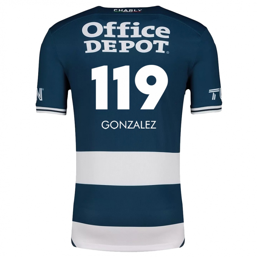 Kandiny Gyermek Juan González #119 Kék Fehér Hazai Jersey 2024/25 Mez Póló Ing